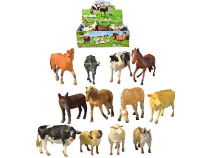 Zvířata domácí farma 13cm plastové figurky zvířátka různé druhy