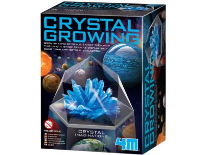 MAC TOYS Krystaly 4M modré experimentální vědecký vzdělávací set