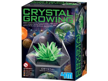 MAC TOYS Krystaly 4M zelené experimentální vědecký vzdělávací set