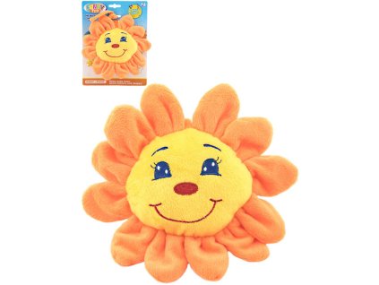 PLYŠ Baby sluníčko 20cm natahovací hrací strojek usínáček Zvuk pro miminko