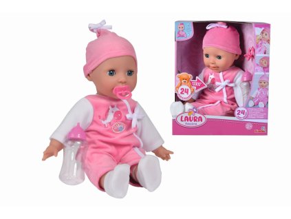 Bábika Laura, 24 detských zvukov, 38cm