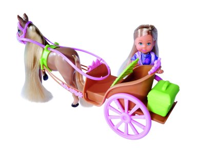 Bábika Evička Kočiar s koňom