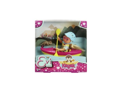Bábika Evička s kajakom