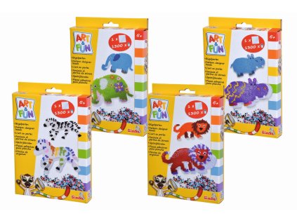 A&F Zažehľovacie korálky Zvieratká, 4 druhy