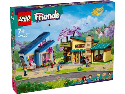 LEGO FRIENDS Rodinné domy Ollyho a Paisley 42620 STAVEBNICE