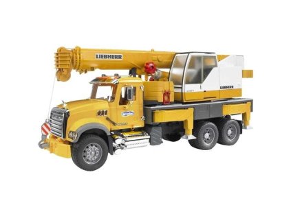Bruder Nákladní auto MACK Granit  jeřáb LIEBHERR