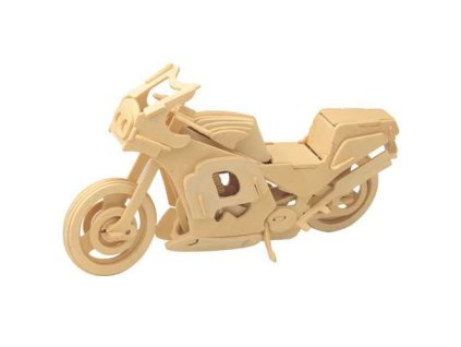 Woodcraft Dřevěné 3D puzzle Motorka závodní