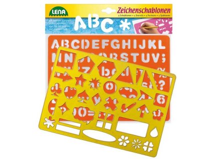 Lena Kreslící šablony (symboly, písmena)