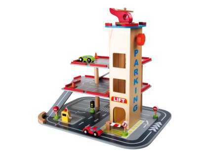 small foot Dřevěné parkoviště rychlý sestup