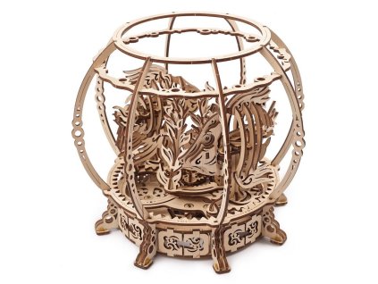 Ugears 3D dřevěné mechanické puzzle Mechanické akvárium