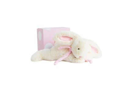 Doudou Dárková sada - Plyšový králíček pink 30 cm
