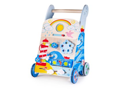 Bigjigs Toys Dřevěné aktivní chodítko moře - sleva