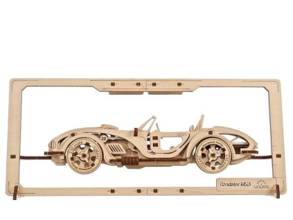 Ugears 2,5D dřevěné mechanické puzzle Roadster MK3