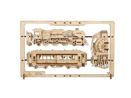Ugears 2,5D dřevěné mechanické puzzle Steam Express