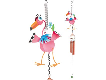 Small Foot Zvířecí zvonkohra 1ks plameňák