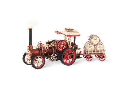 RoboTime 3D dřevěná mechanická skládačka Parní stroj