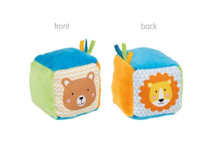 Goki Textilní motorická kostka Medvěd/Lev