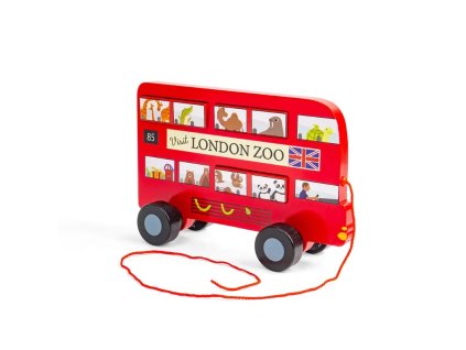 Bigjigs Toys Tahací hračka Londýnský autobus