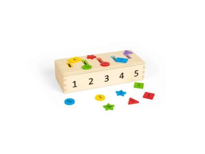 Bigjigs Toys Třídění barev, tvarů a čísel