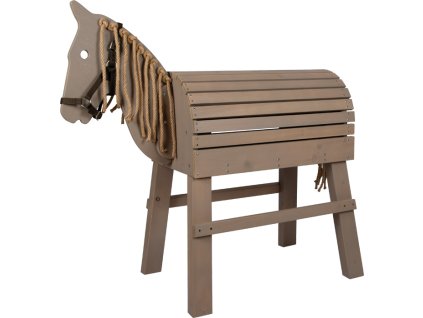 small foot Dřevěný koník šedý