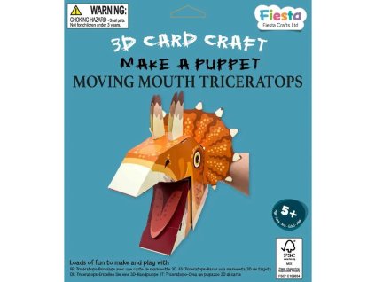 Fiesta Crafts Kreativní sada 3D loutka Triceratops