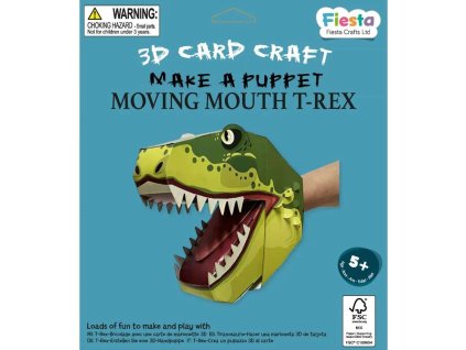 Fiesta Crafts Kreativní sada 3D loutka T. rex