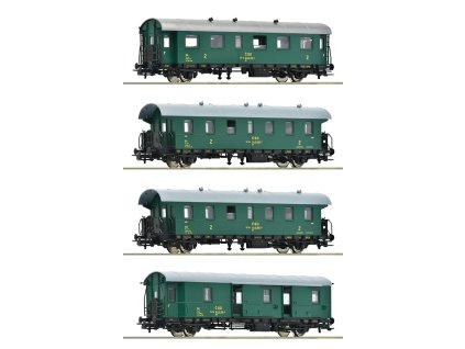 Roco Sada 4 ks osobních vagónů ČSD - 6200088