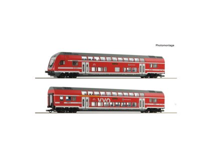 Roco 2dílná sada: Patrový vůz DB AG, digitální - 6200066