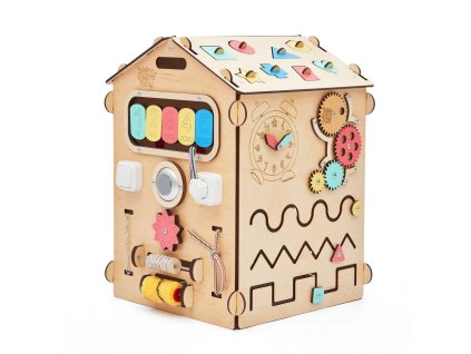 BusyKids Activity board Domeček přírodní