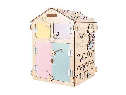BusyKids Activity board Domeček pastelový