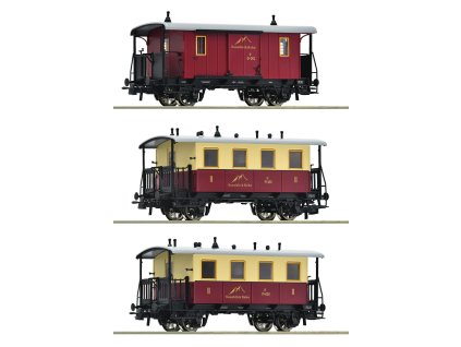 Roco 3dílná sada ozubnicového osobního vlaku Sonnblick-Bahn - 6200063
