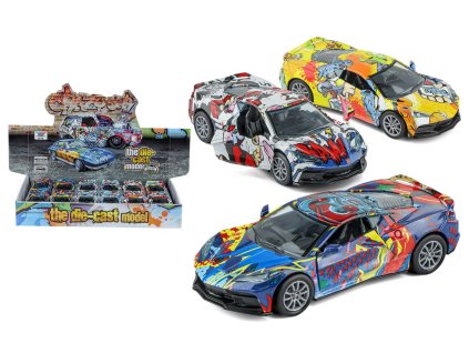 Auto kovové na zpětné natažení 12 cm