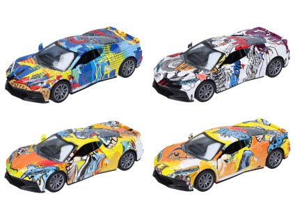 Auto kovové 12 cm barevné