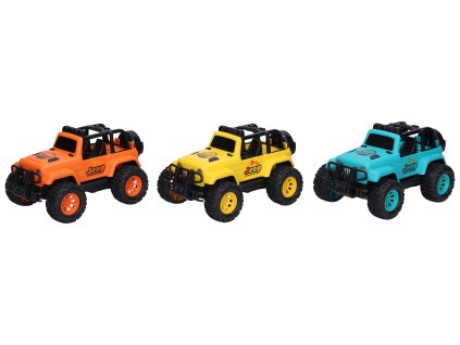 Auto džíp terénní na setrvačník 14 cm