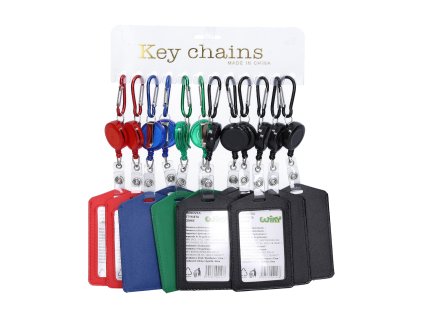 Jmenovka na klíče s rollerem a karabinkou