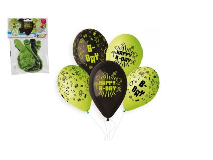 Balonek/Balonky nafukovací s potiskem minecraft 13'' průměr 33cm 5ks v sáčku