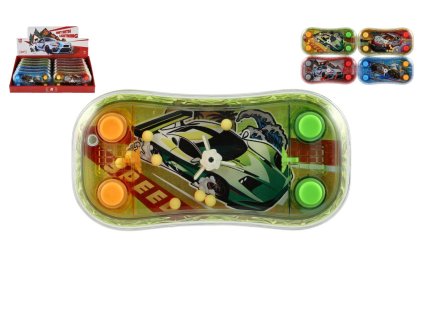 Vodní hra hlavolam auto 13x11cm plast 4 barvy 12ks v boxu