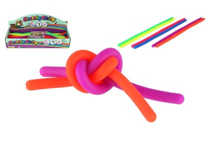 Stretch String – natahovací gumová šňůra 2ks silikon 30cm 3 barvy 12ks v boxu
