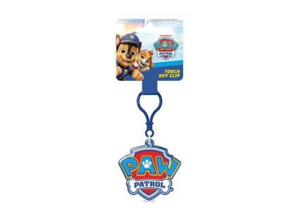 Přívěsek na klíče/Klíčenka Tlapková patrola/Paw patrol plast 10cm na baterie se světlem na kartě