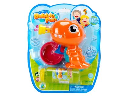 Bubble Fun Bublifuk Dinosaurus s náplní 60 ml - oranžový