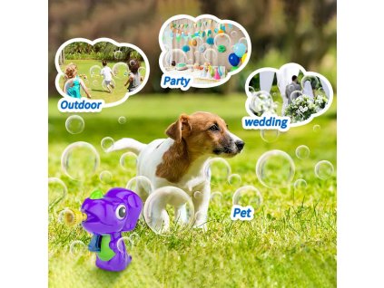 Bubble Fun Bublifuk Dinosaurus s náplní 60 ml - fialový