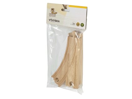 BABU vláčky - Kolej rojztrojka 17 cm, 2ks