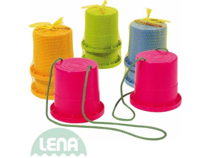 LENA Chůdy dětské barevné plastové 1 pár v síťce 4 barvy 61410