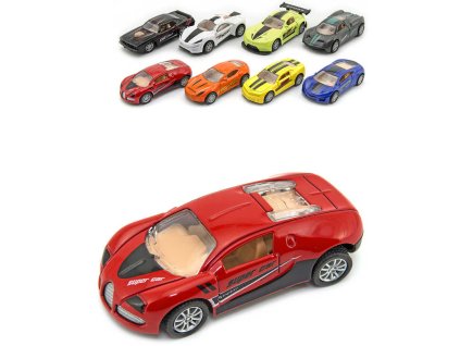 Auto sportovní 8cm model kovový na zpětné natažení různé druhy