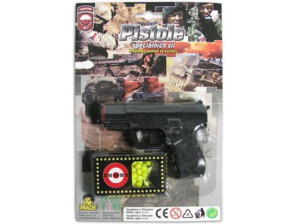 Pistole 10,5cm pružinová s kuličkami