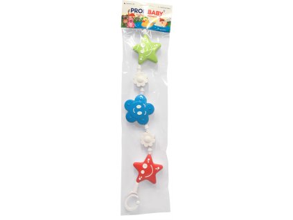 PROFIBABY Zábrana na kočárek chrastítko mix barev pro miminko