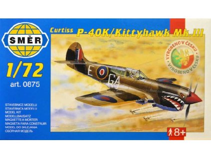 SMĚR Model letadlo Curtiss P 40 K 1:72 (stavebnice letadla)