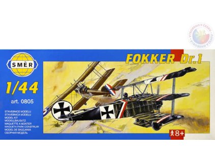 SMĚR Model letadlo Fokker Dr.1 1:44 (stavebnice letadla)
