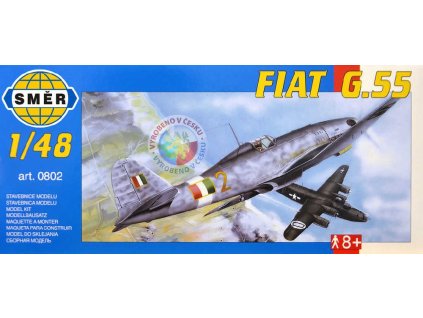SMĚR Model letadlo Fiat G 55 1:48 (stavebnice letadla)