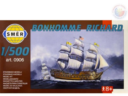 SMĚR Model loď Bonhomme Richard  1:500 (stavebnice lodě)